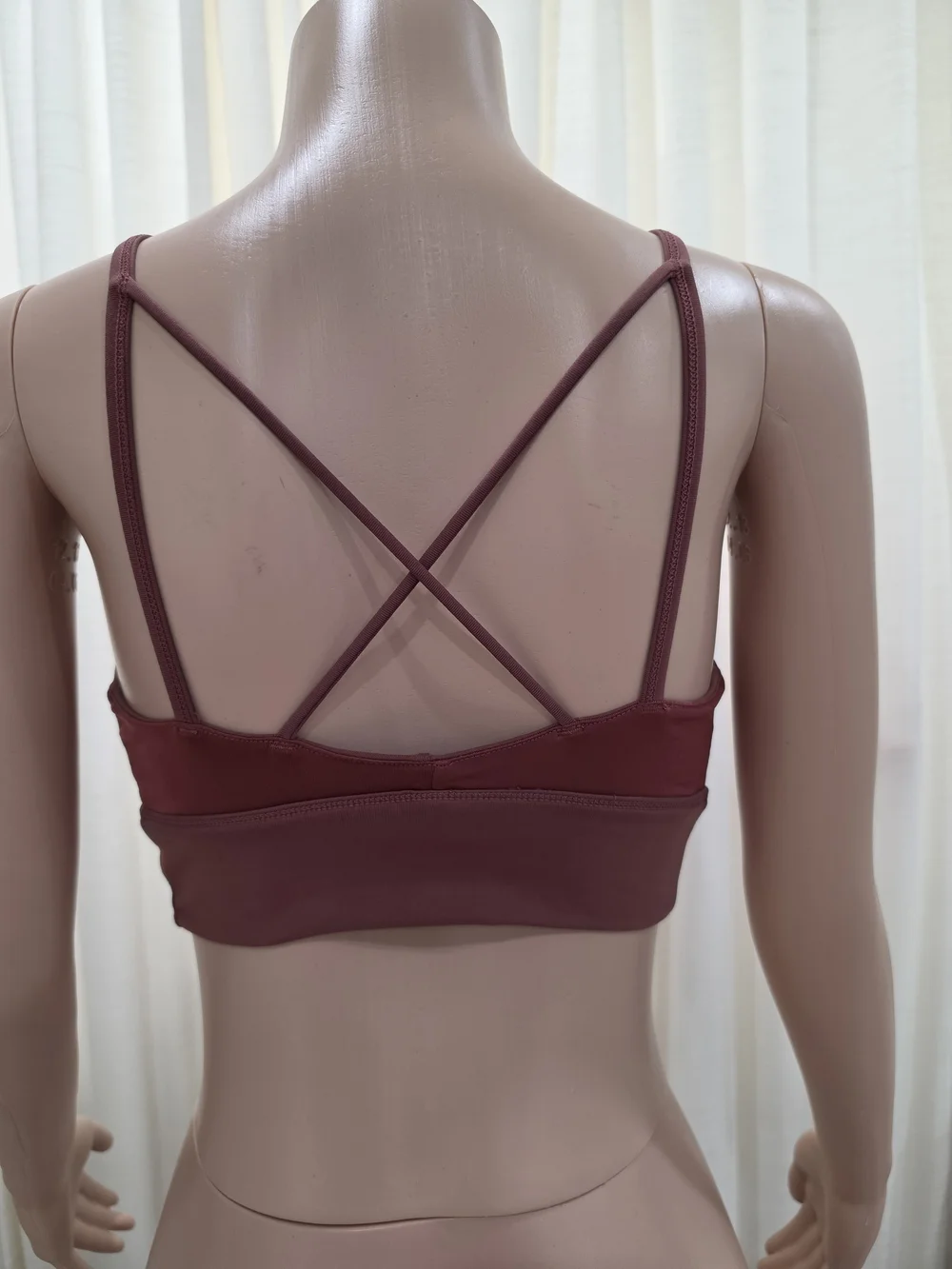 ALO Yoga Strappy Bralette in Dusty Mauve